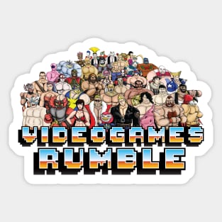 Videogames Rumble Sticker